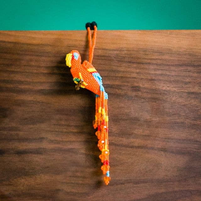 Parrot Large beaded Ornament