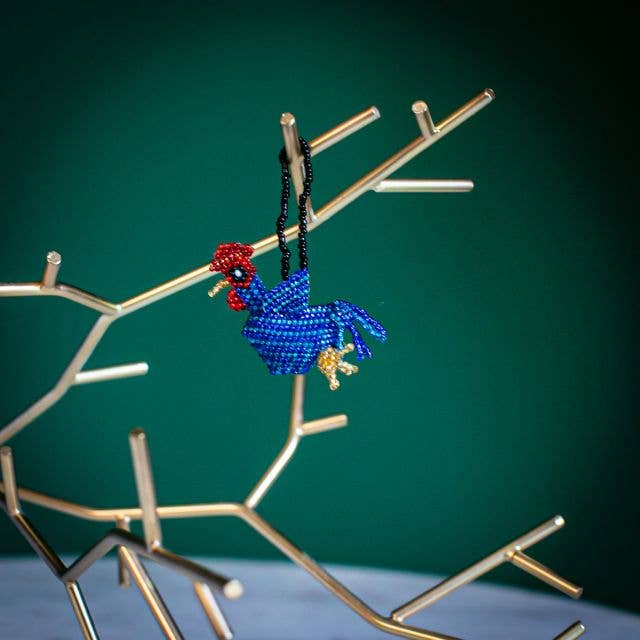 Rooster Beaded Ornament
