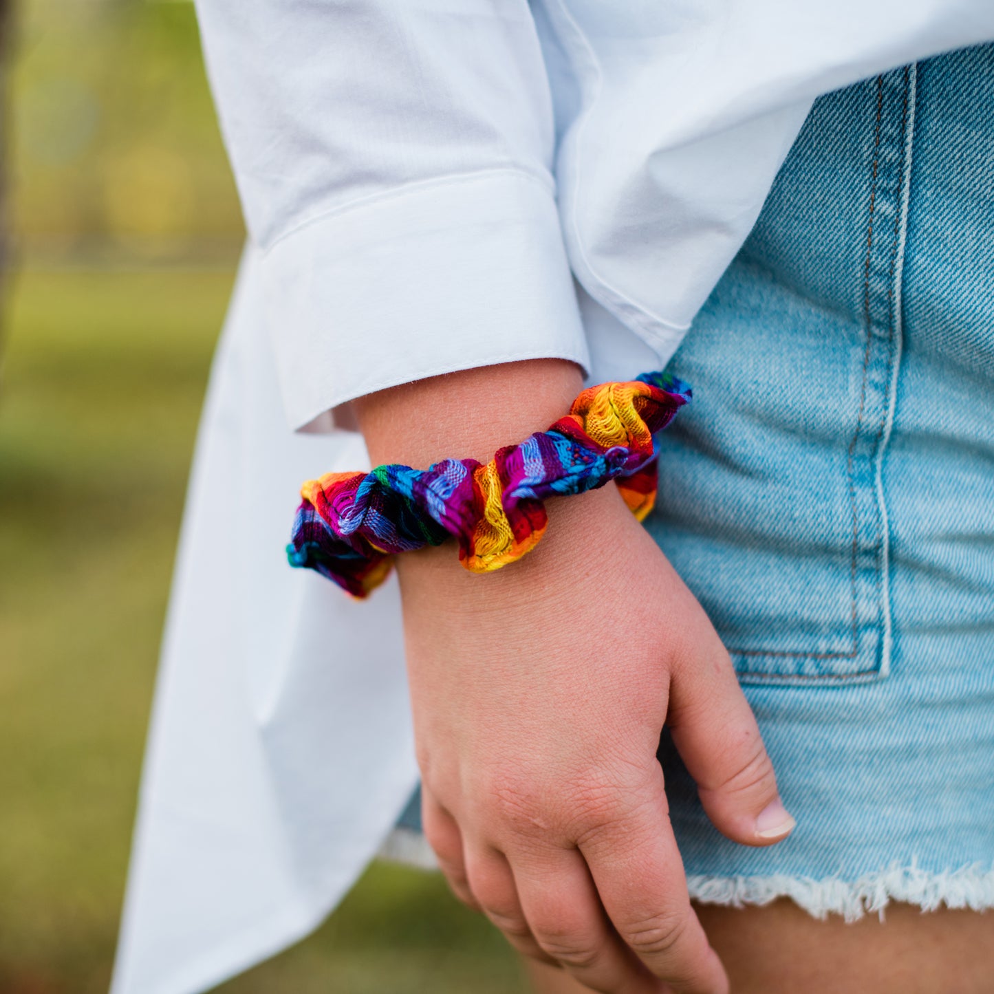 Scarf Scrunchies Rainbow