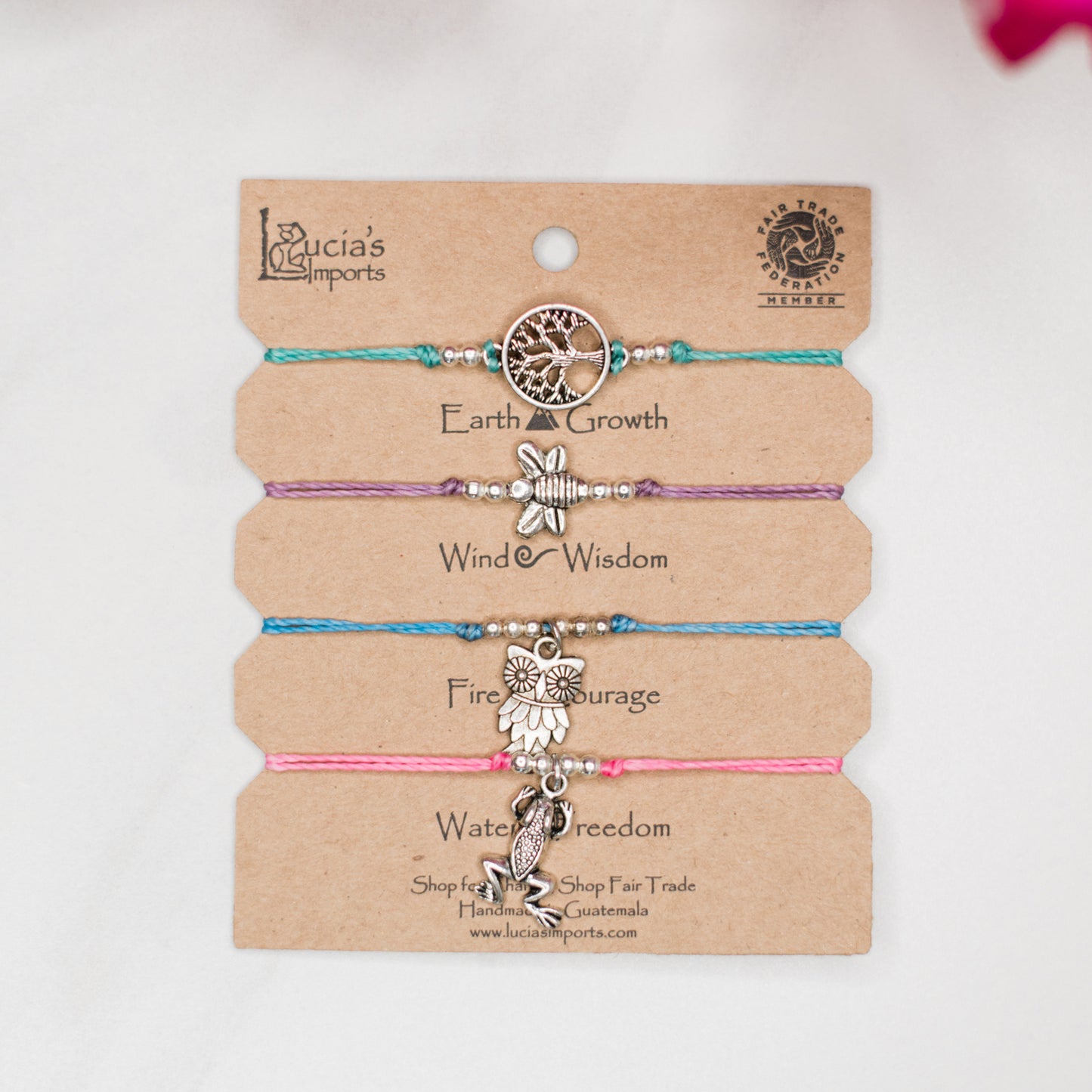 Nature String Bracelet Charm Set
