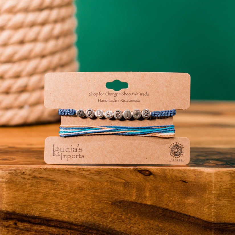 Aquarius Zodiac Bracelet
