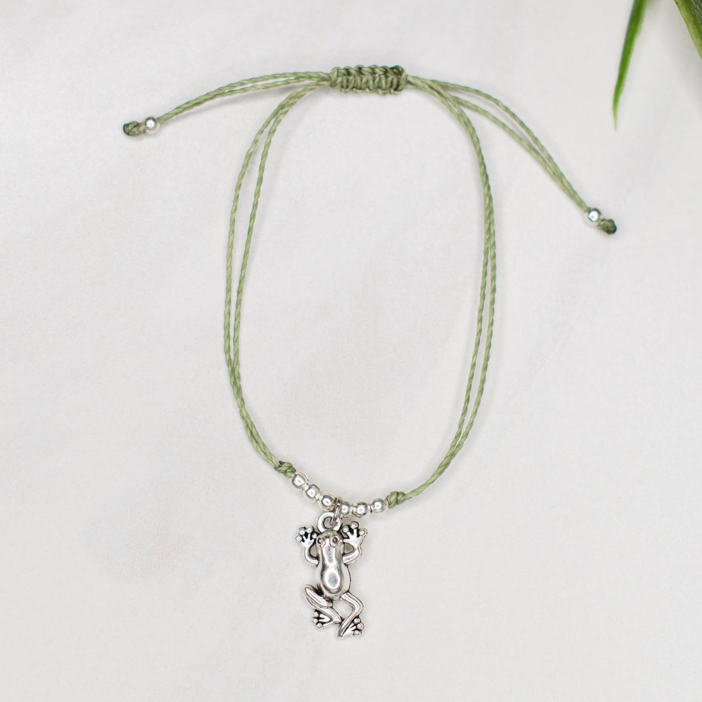 Frog String Charm Bracelet