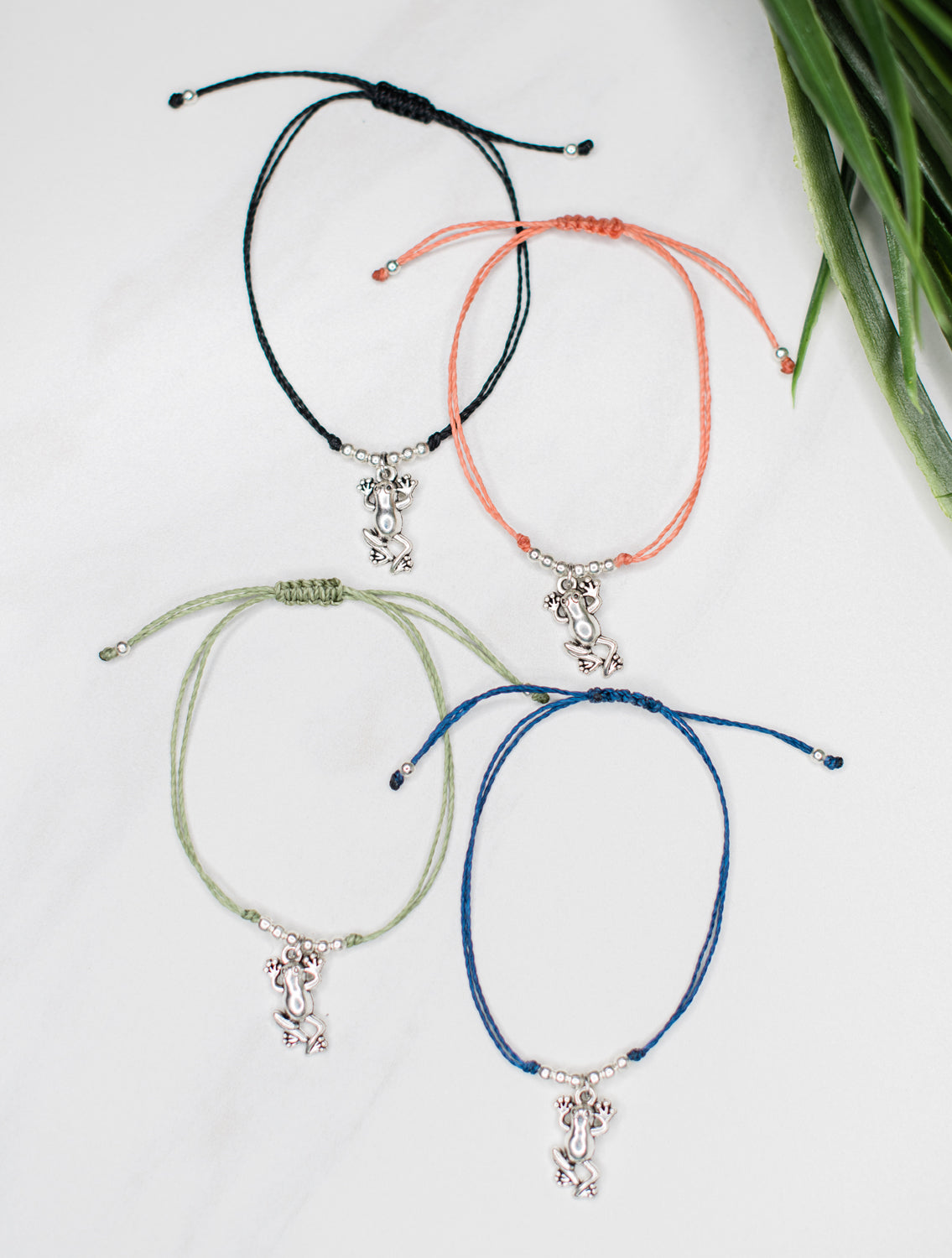 Frog String Charm Bracelet