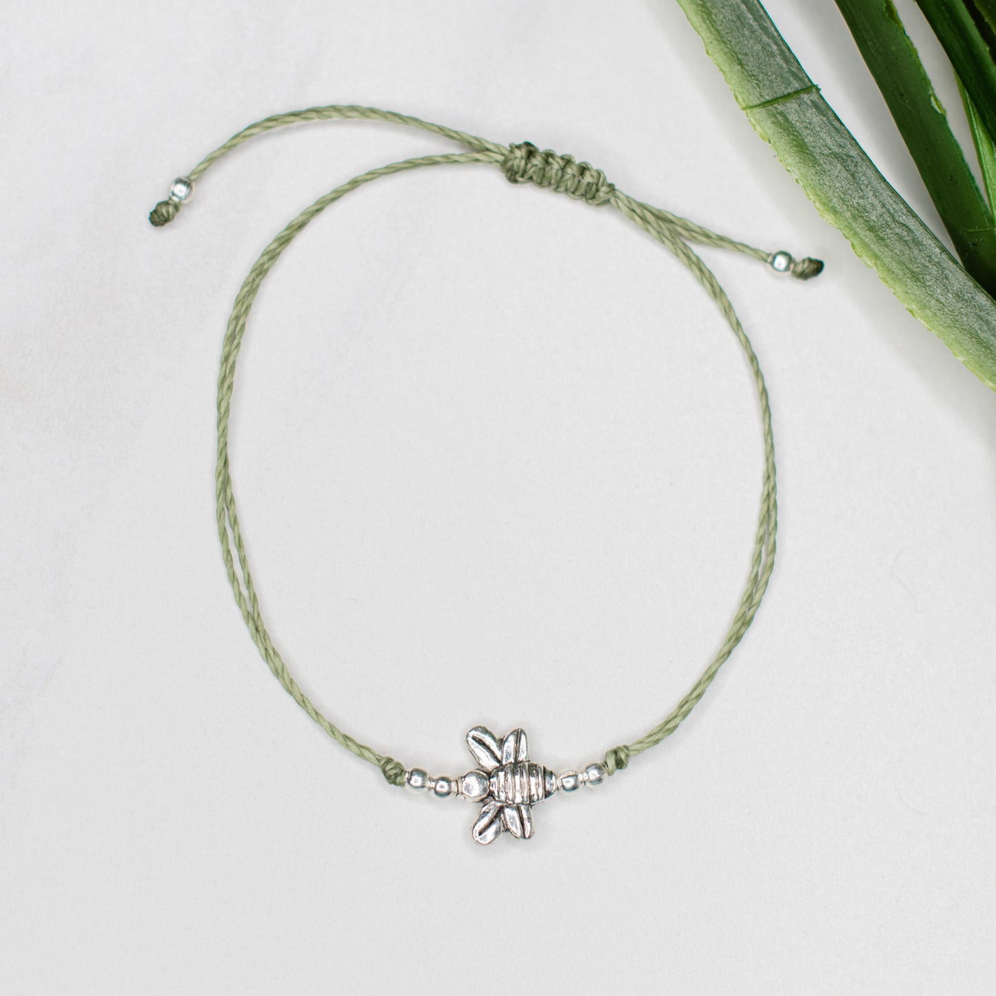 bee string bracelet fair trade handmade jewelry guatemalan