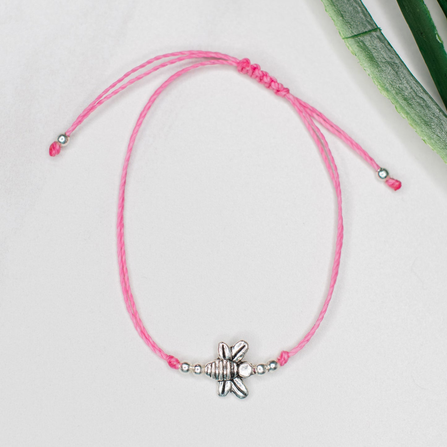bee string bracelet fair trade handmade jewelry guatemalan