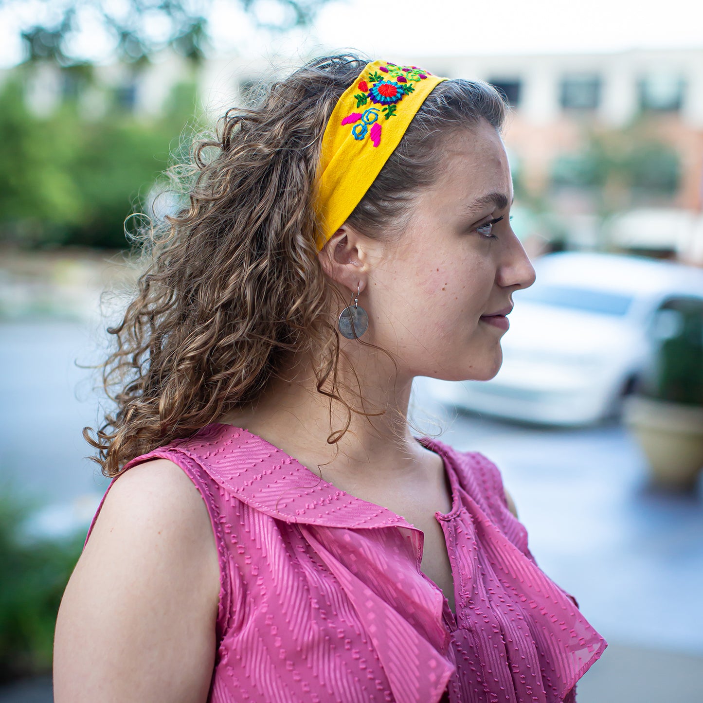 Embroidered Tie Hat/ Headband
