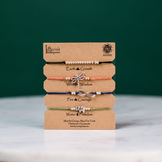 Freedom String Charm Bracelet Set - Carded