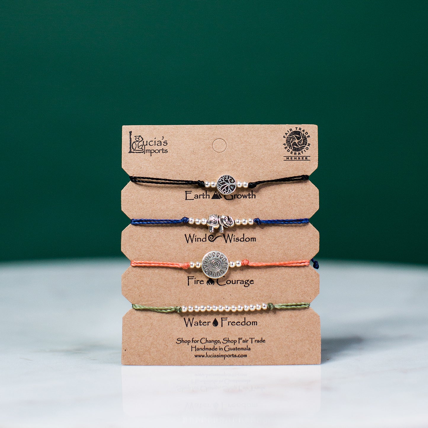 Growth String Charm Bracelet Set - Carded