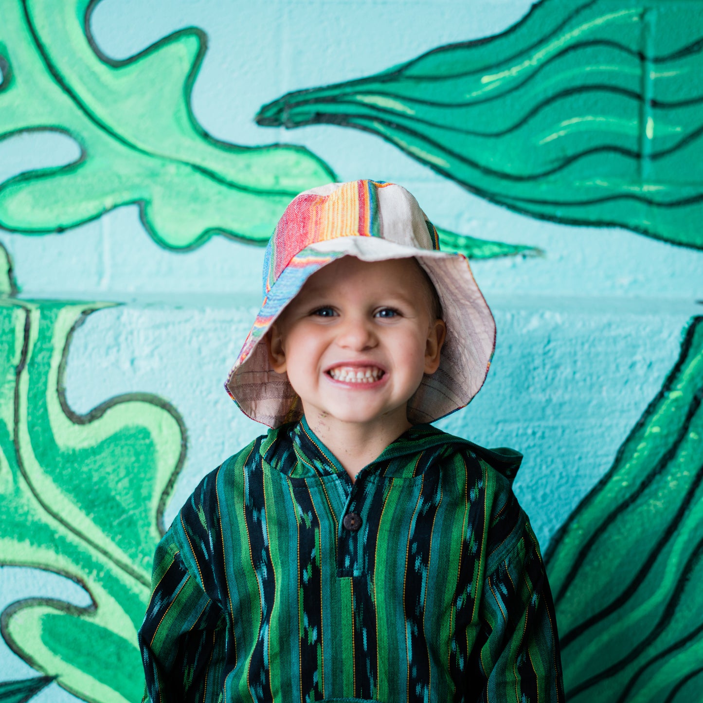 Kid's Ikat Bucket Hat
