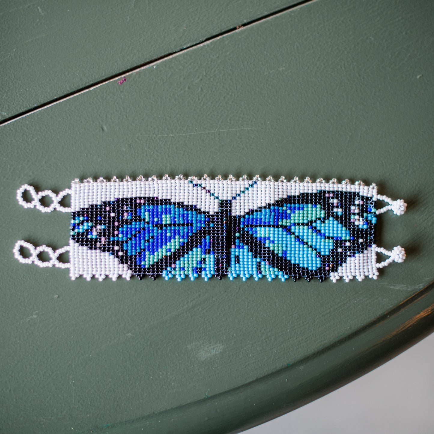 Blue Butterfly Cuff