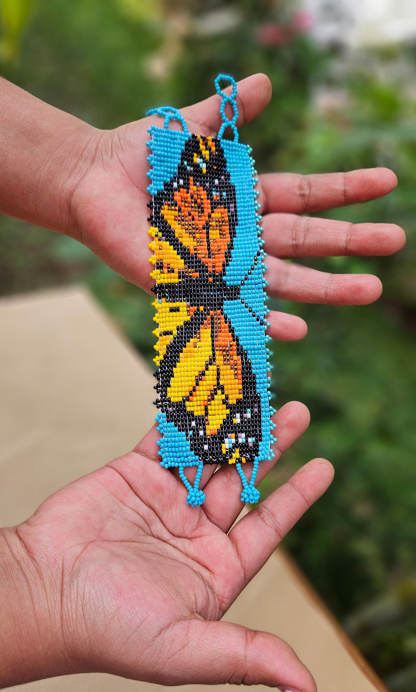 Orange Butterfly Cuff