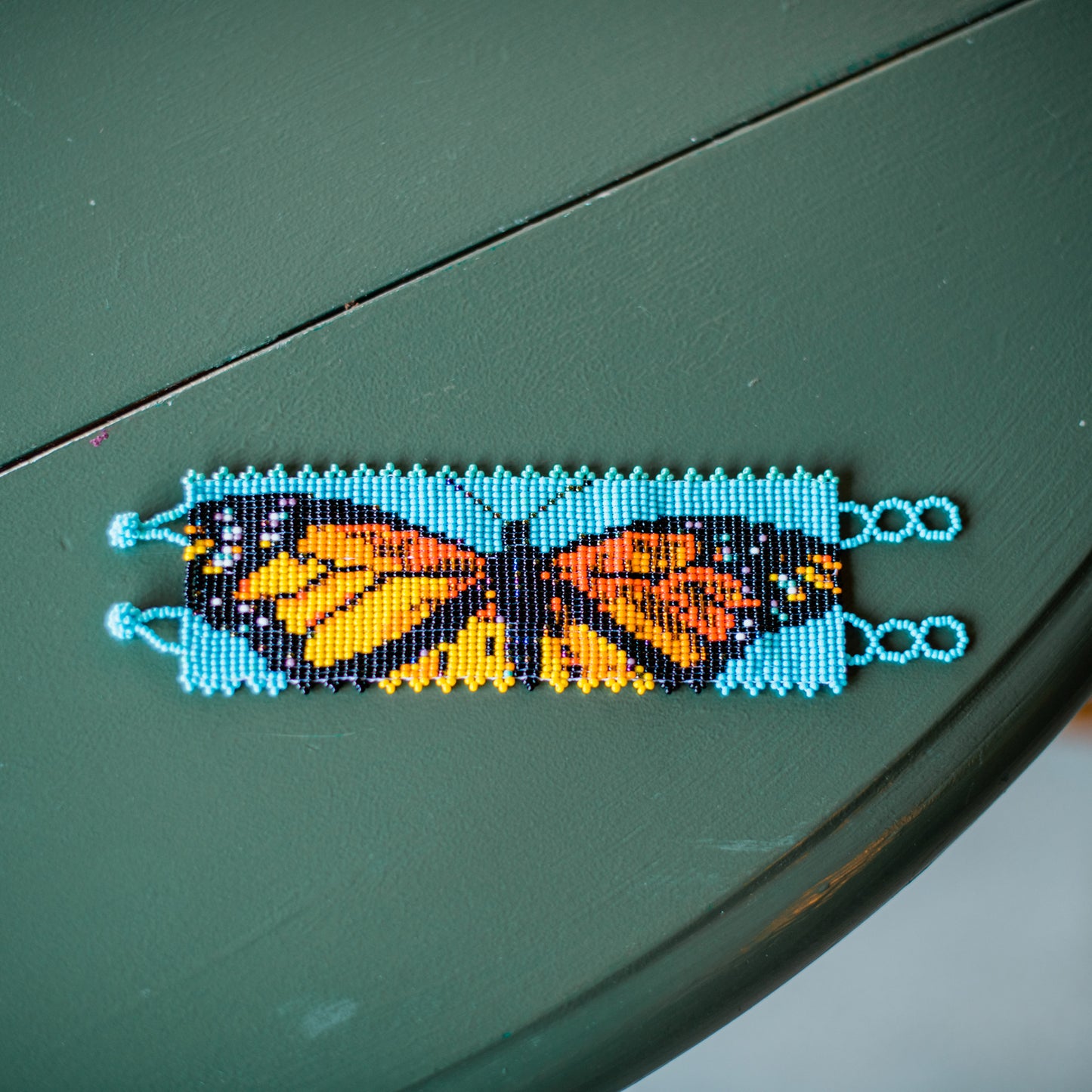Orange Butterfly Cuff