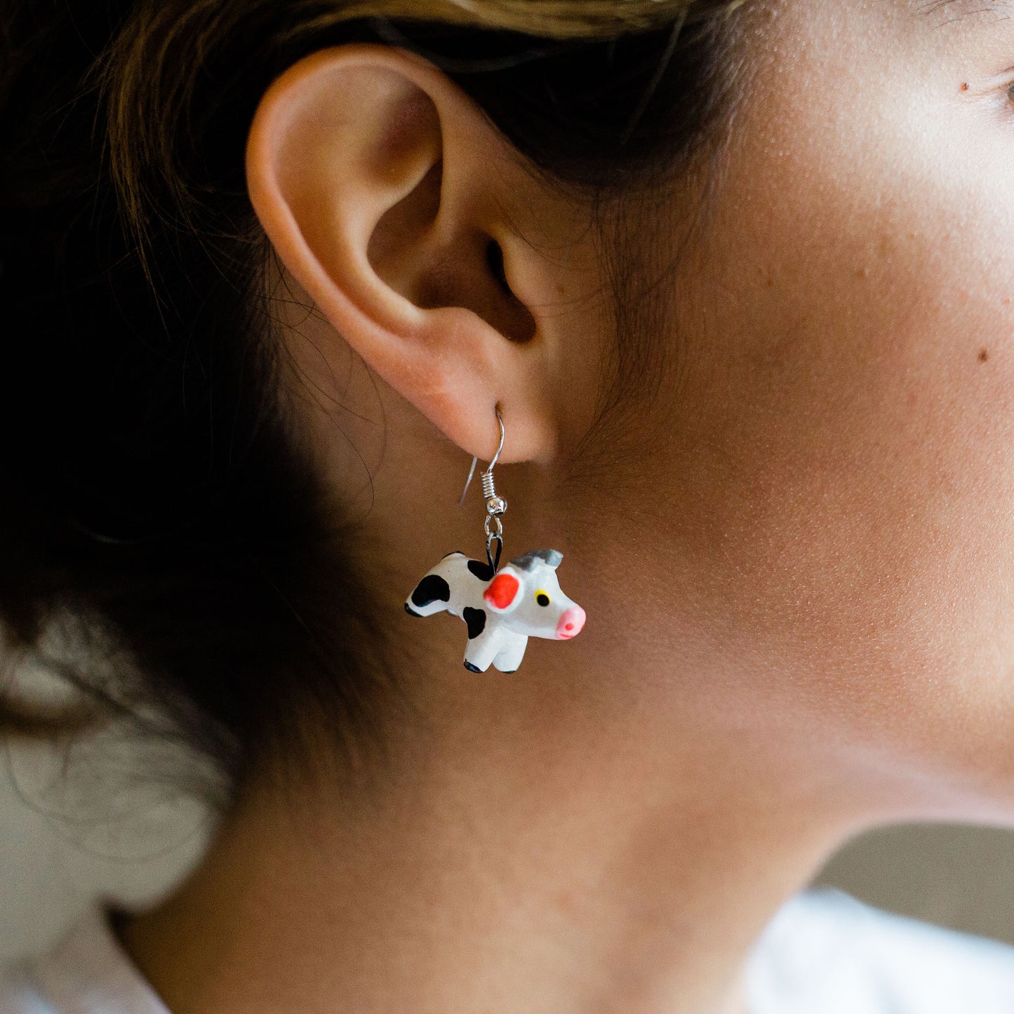 Dog Ceramic Earrings
