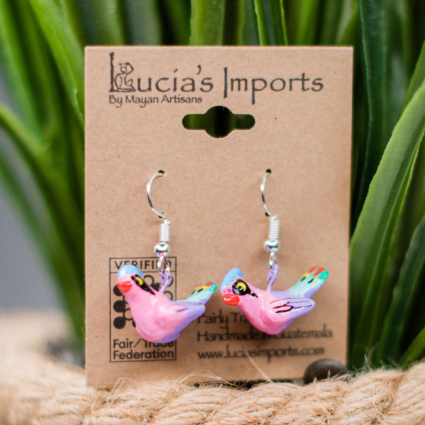 Peacock Ceramic Earrings