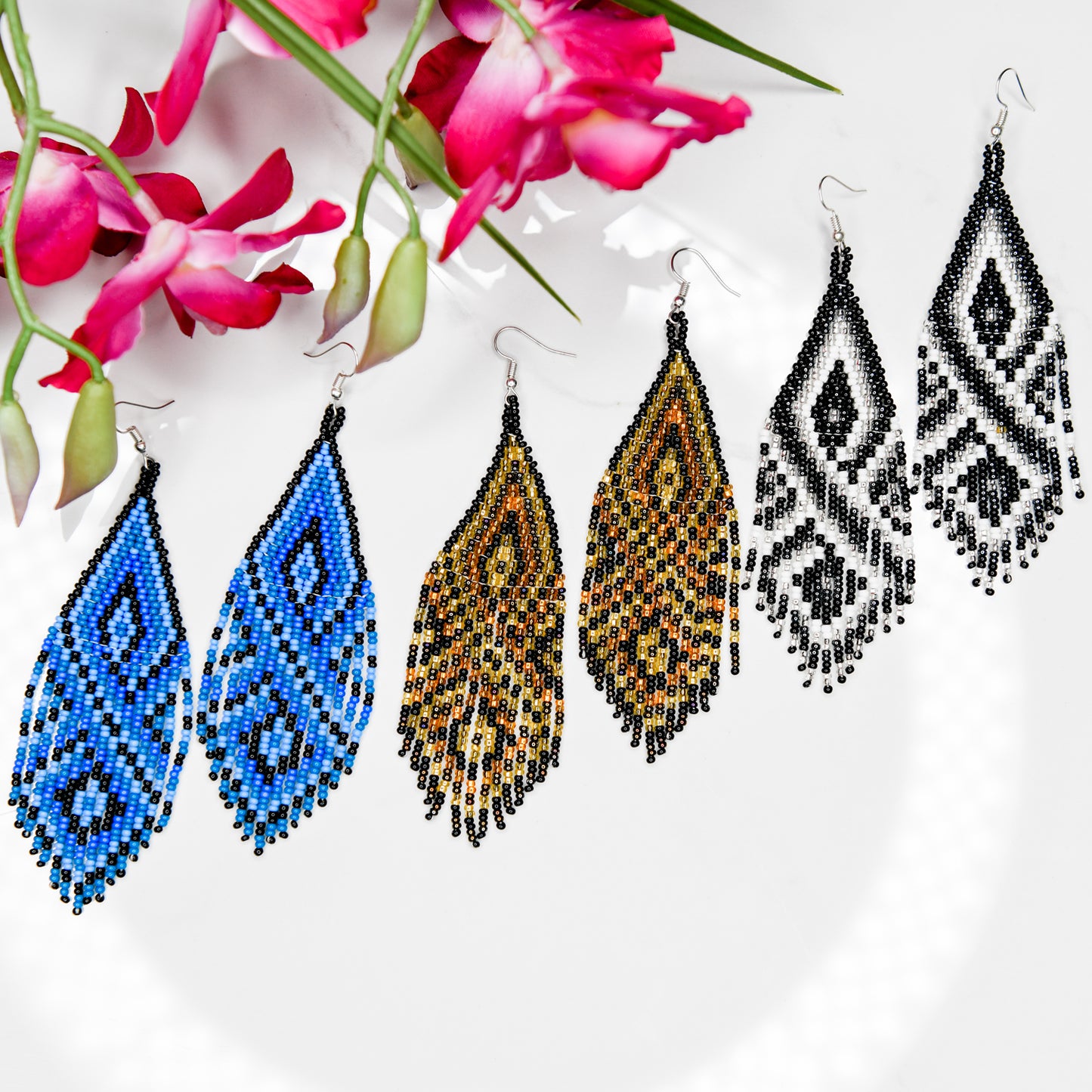 Triangle Fringe Earrings