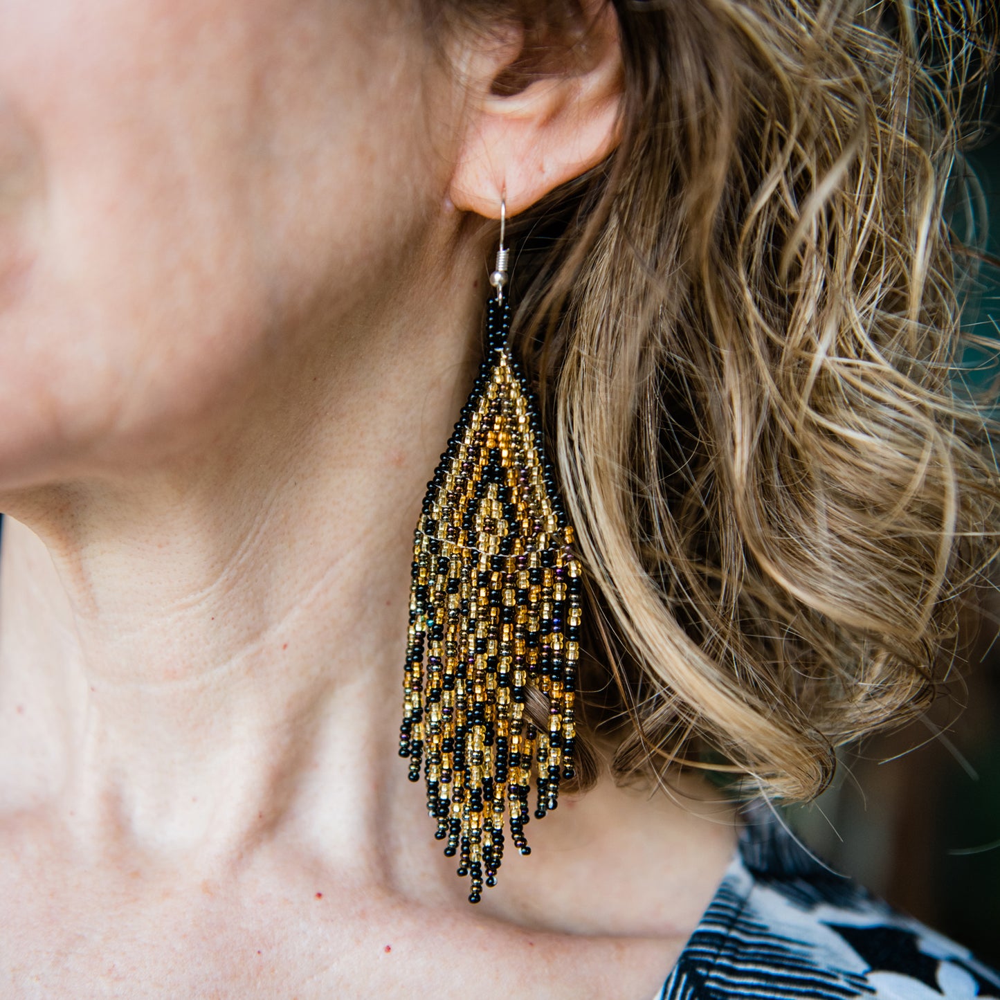 Triangle Fringe Earrings