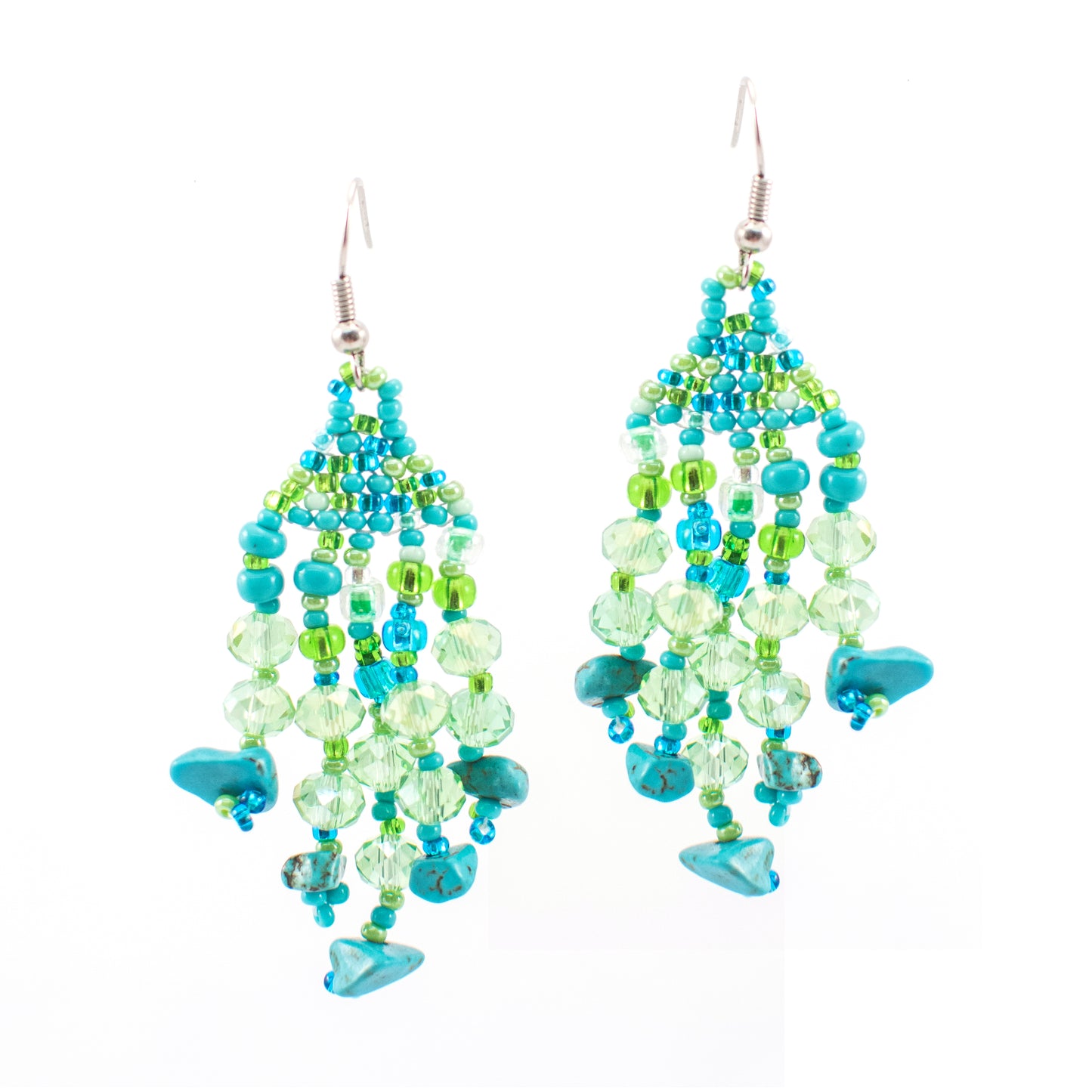Feather Stone Earring (Sale)