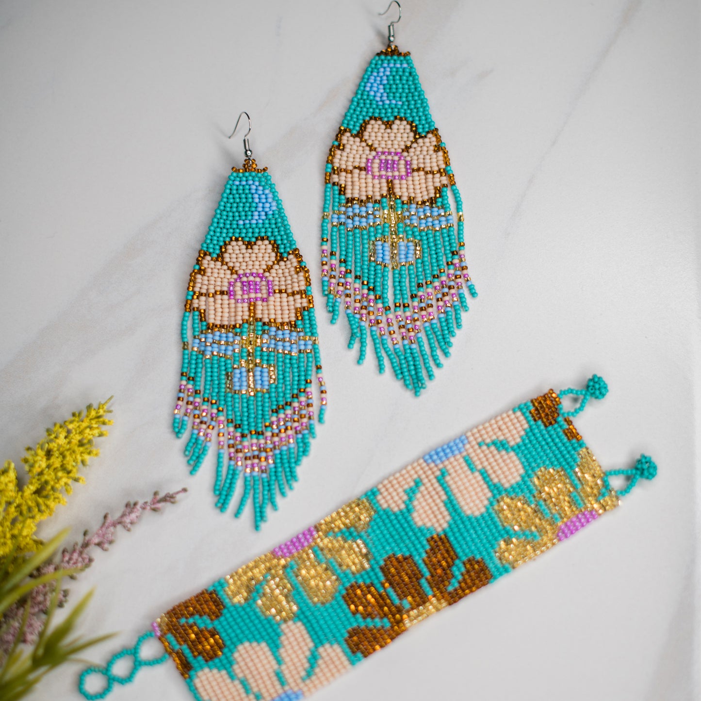 Moonflower Earring Turquoise