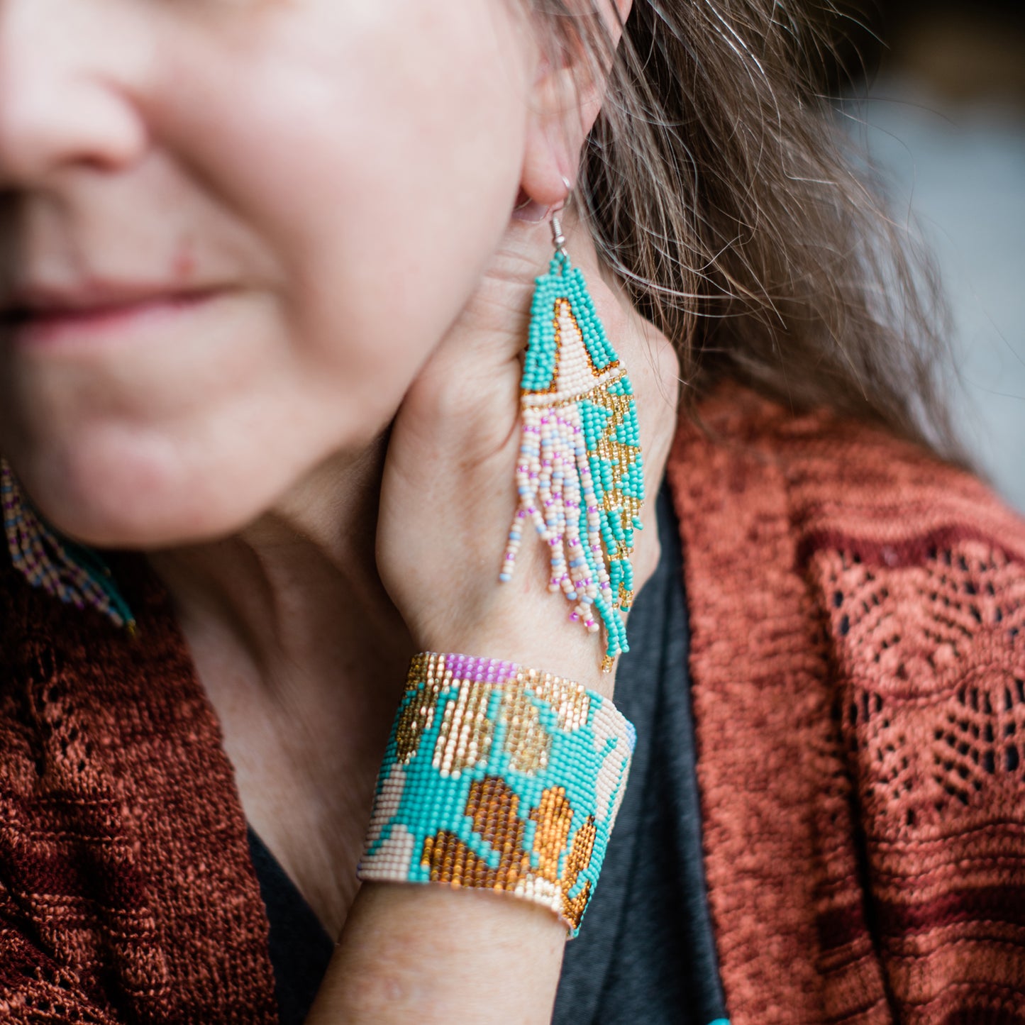 Rayas Earring Turquoise