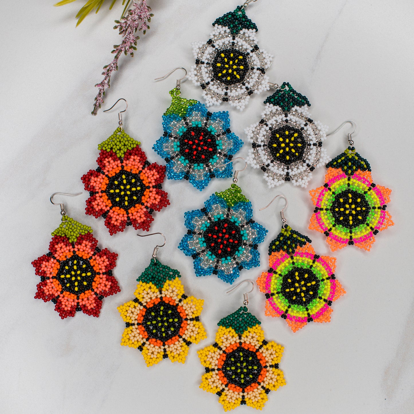 Medium Sunflower Earring
