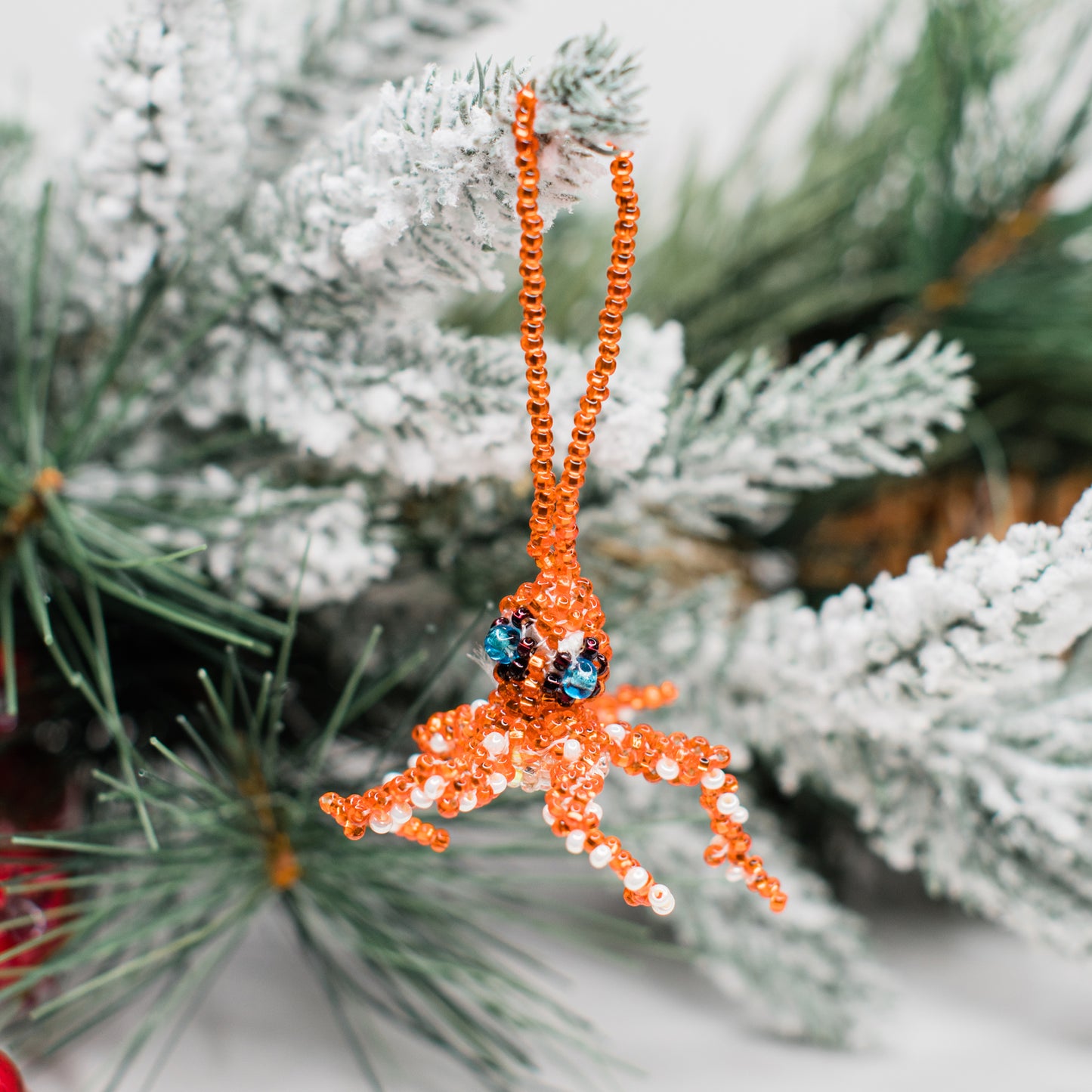 Octopus Beaded Ornament