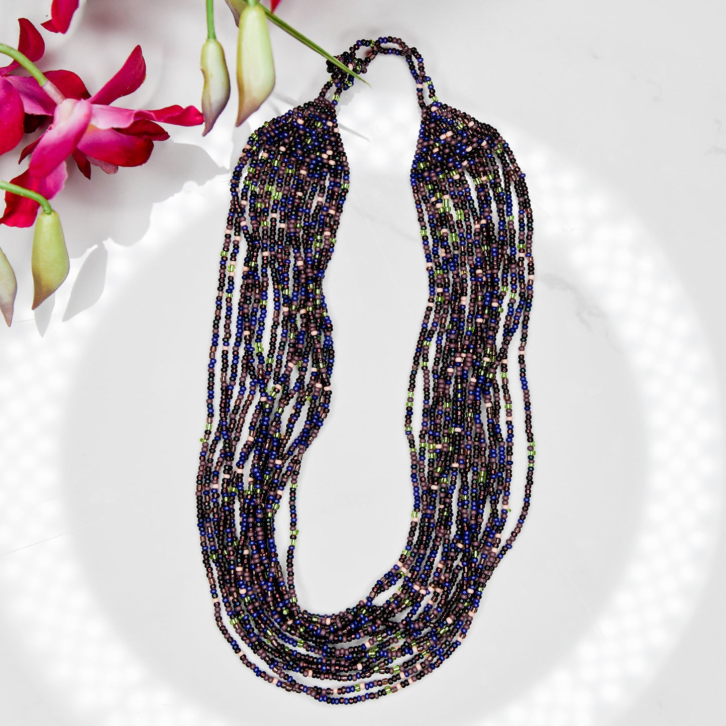 Beaded Cascade Necklace