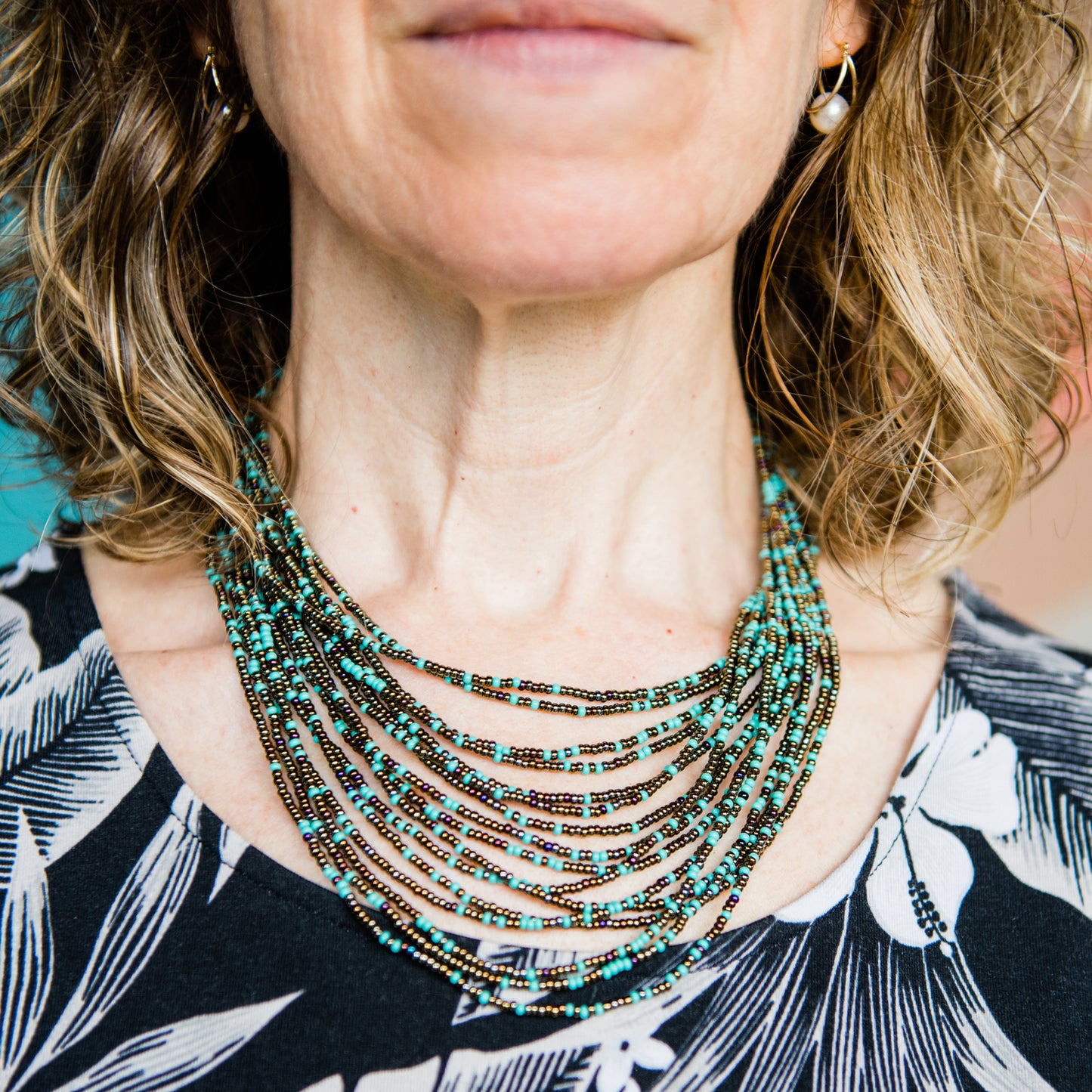 Beaded Cascade Necklace