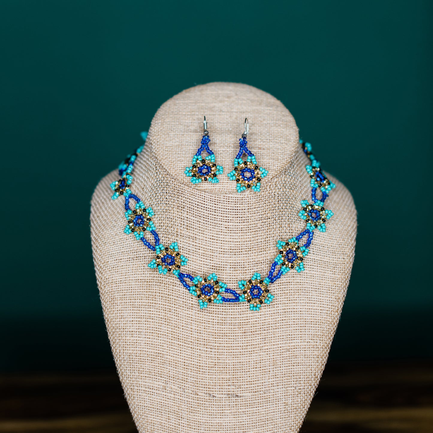 Daisy Chain Necklace and Earring (Closeout)