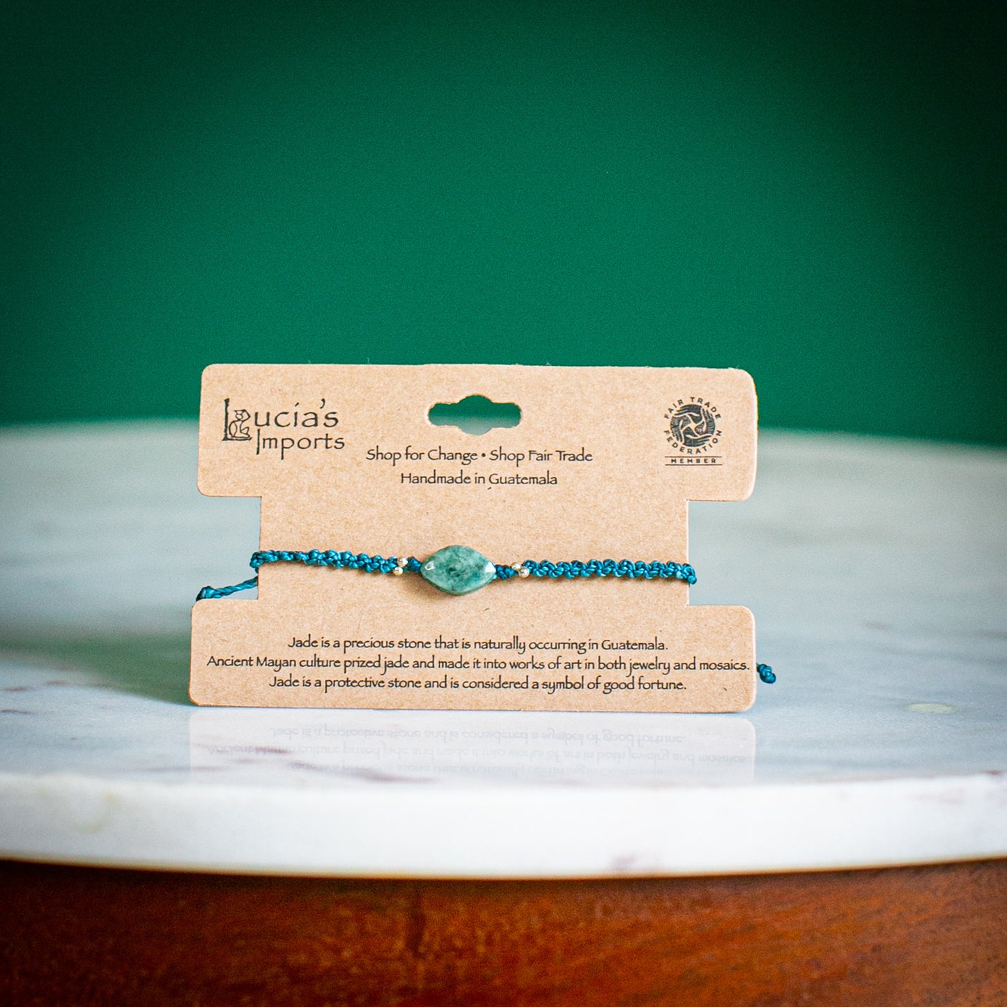 Macrame Jade Stackable Bracelet