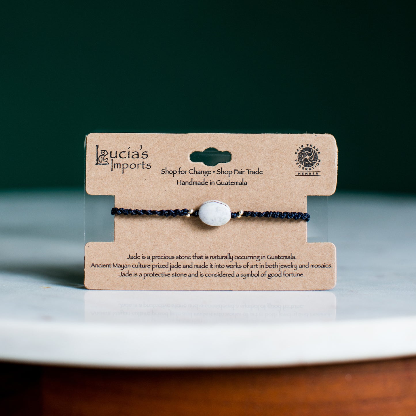 Macrame Jade Stackable Bracelet