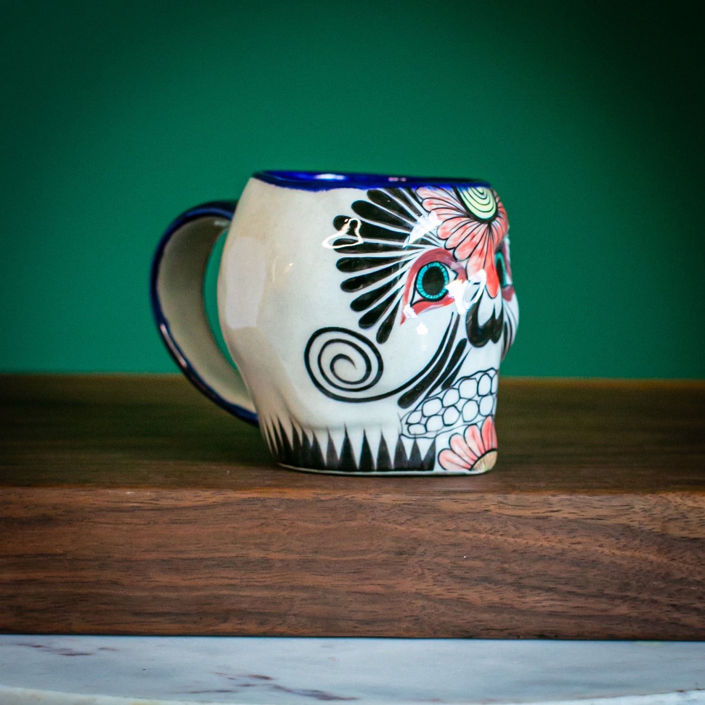 Sugar Skull Skeleton Mug