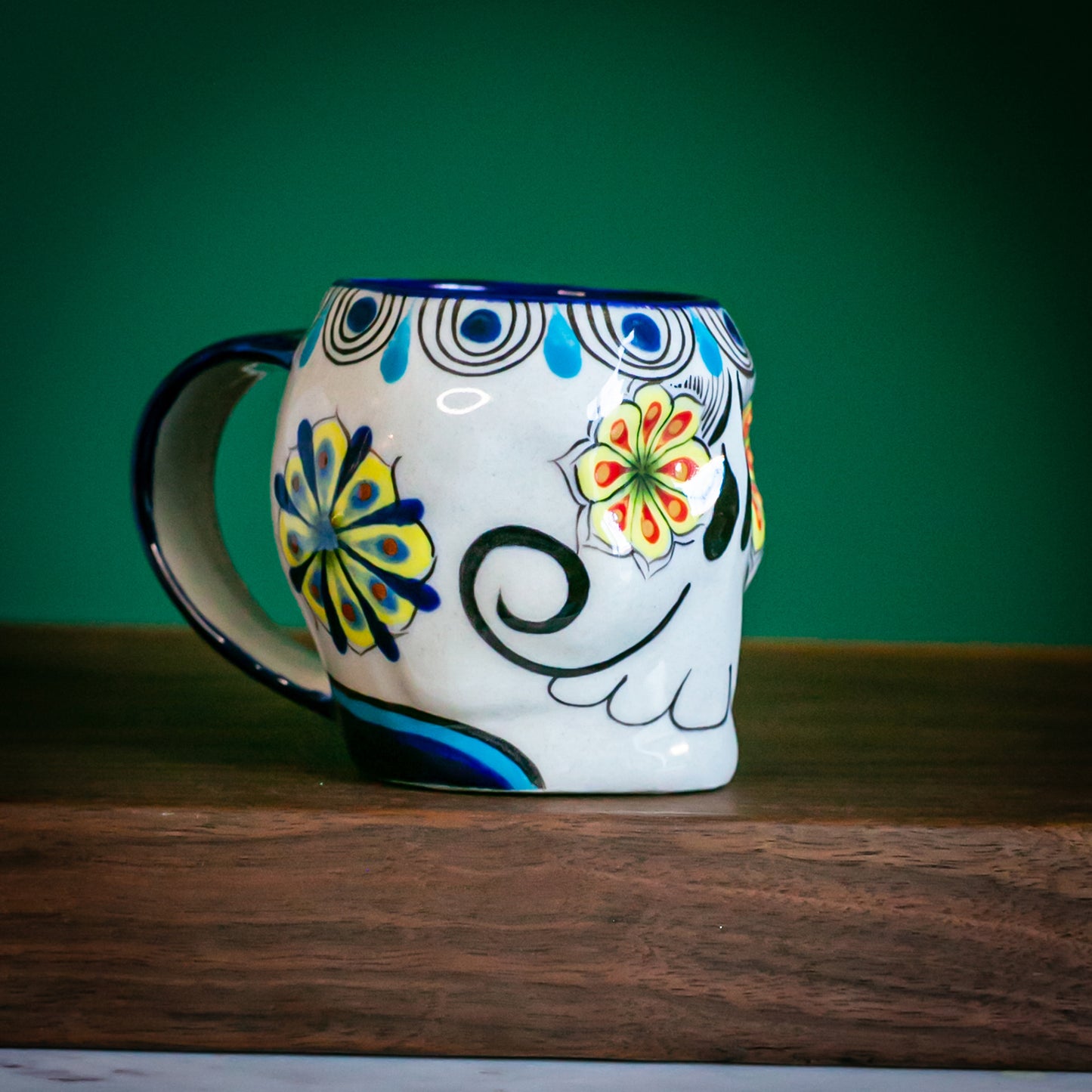 Sugar Skull Skeleton Mug