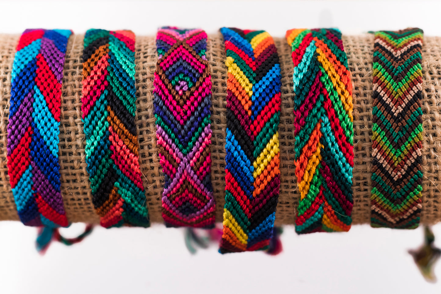 Wide Silk Friendship Bracelet