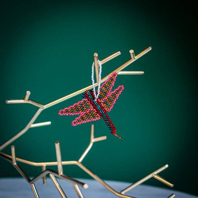 Dragonfly Beaded Ornament