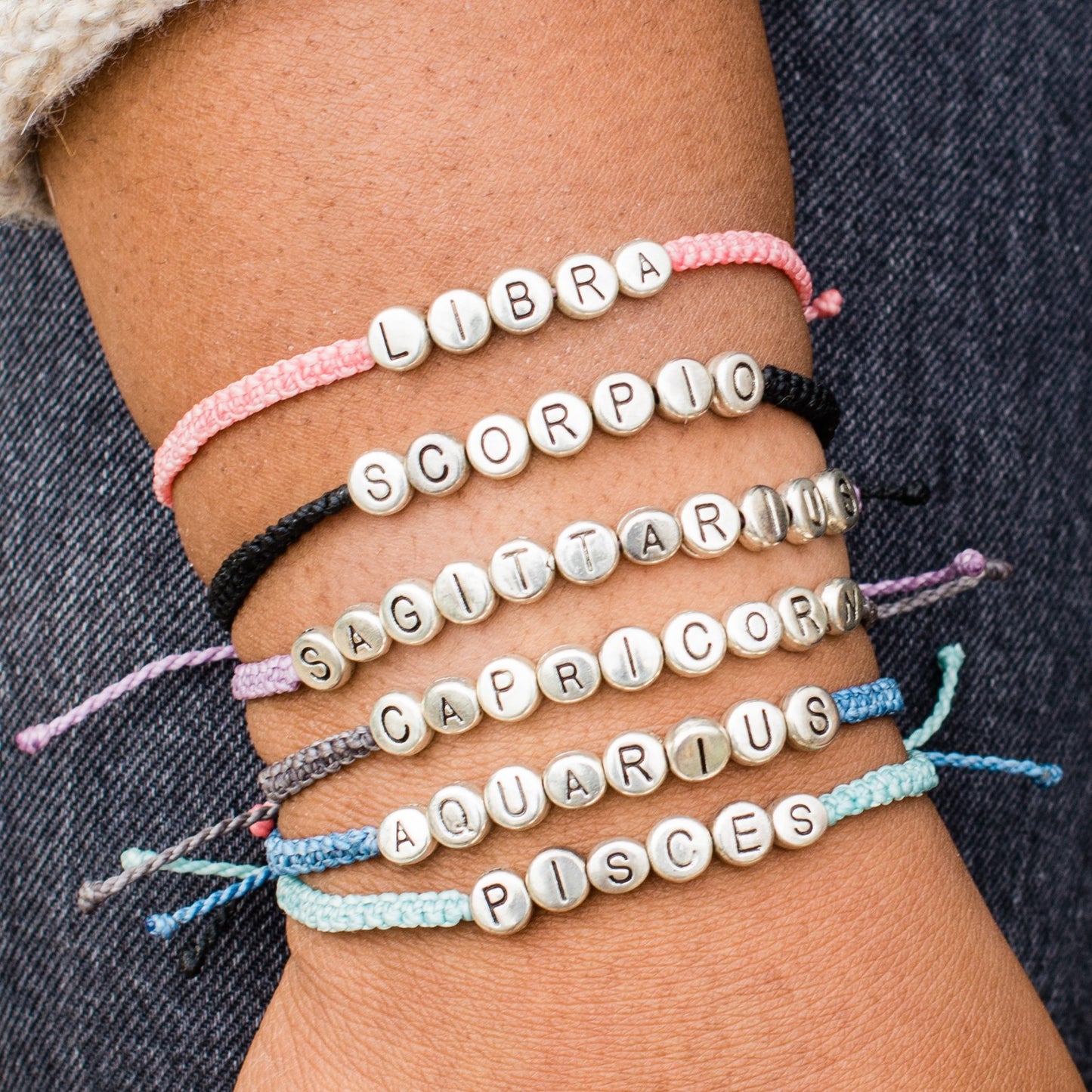 Single Zodiac String Bracelet