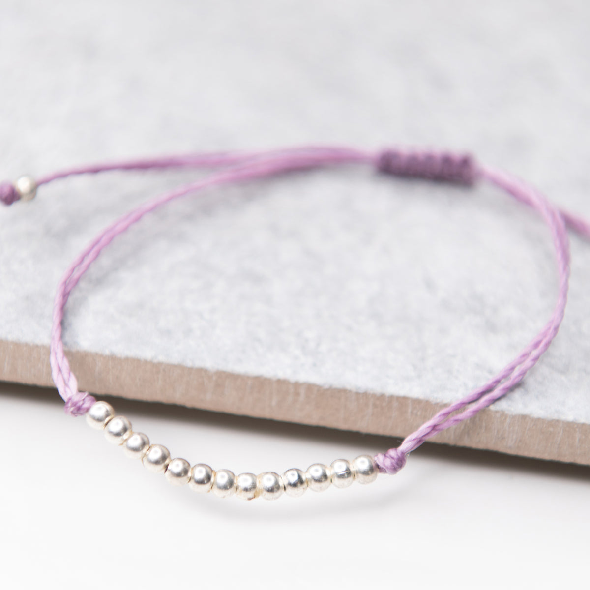 Bead String Charm Bracelet