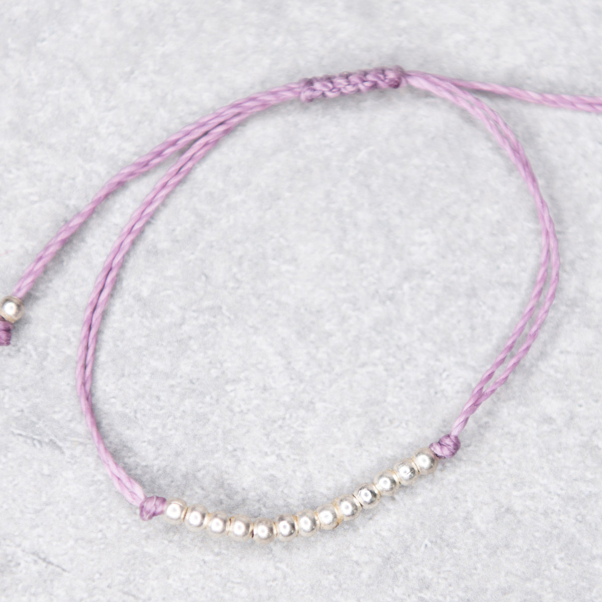 Bead String Charm Bracelet
