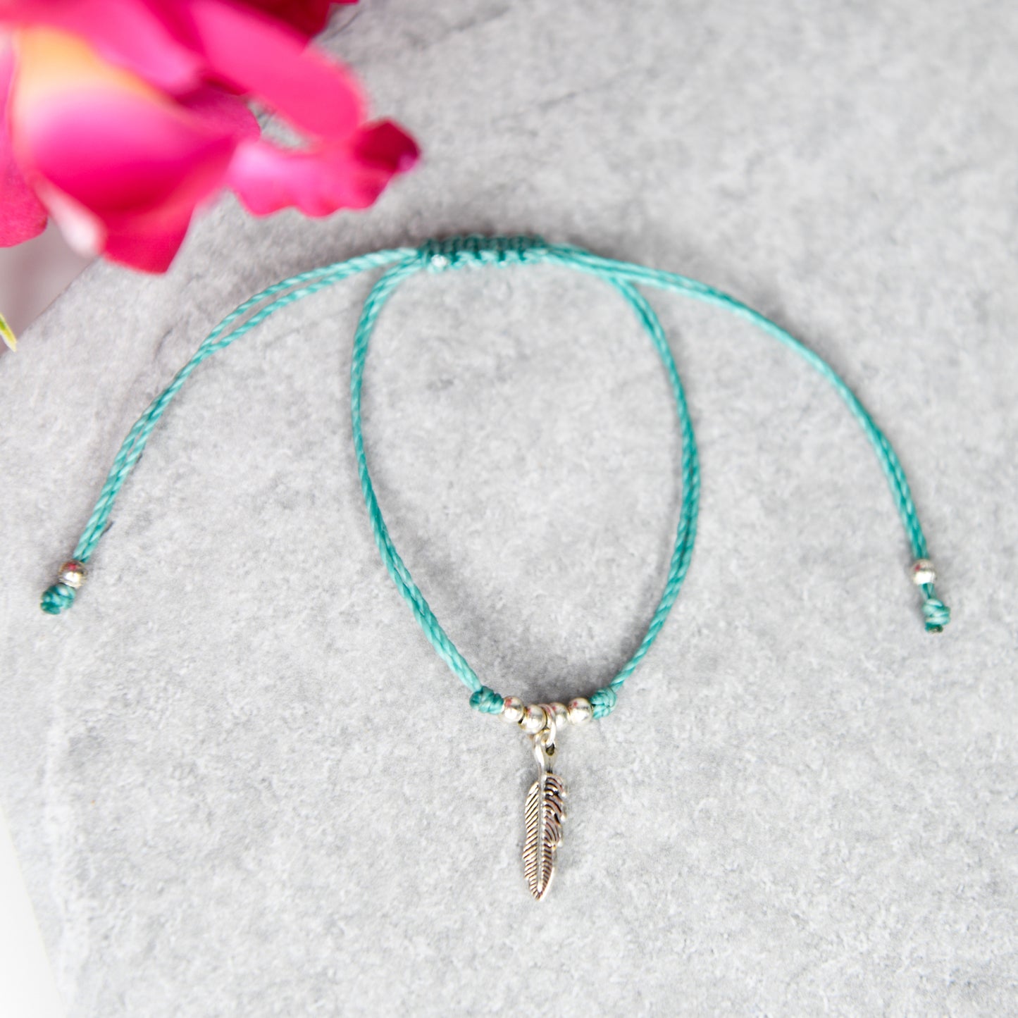 Feather String Bracelet (Closeout)