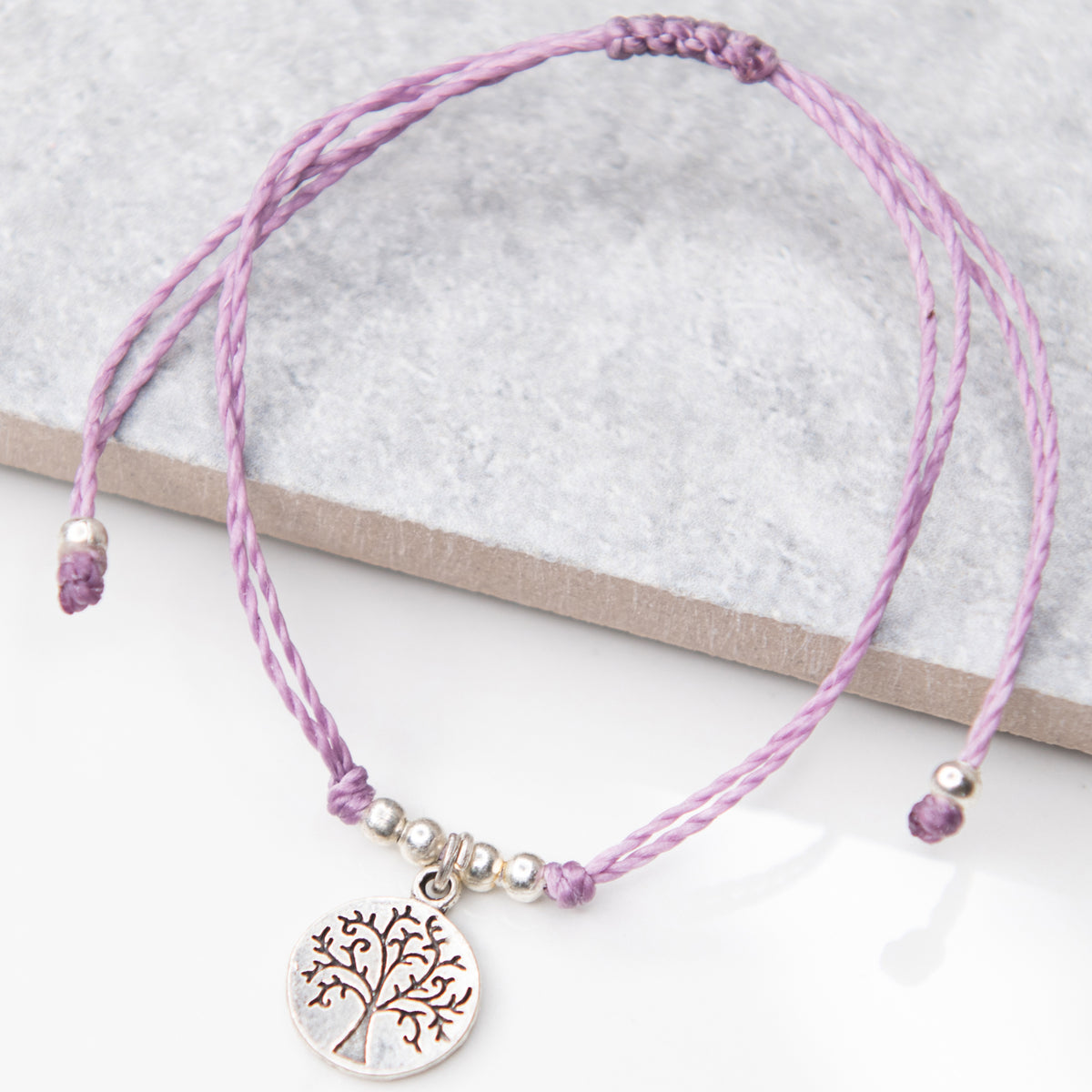 Tree of Life String Charm Bracelet