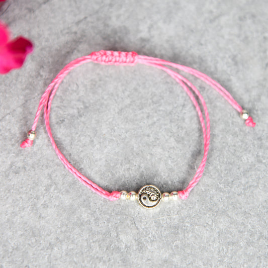 Yin Yang String Charm Bracelet (Closeout)