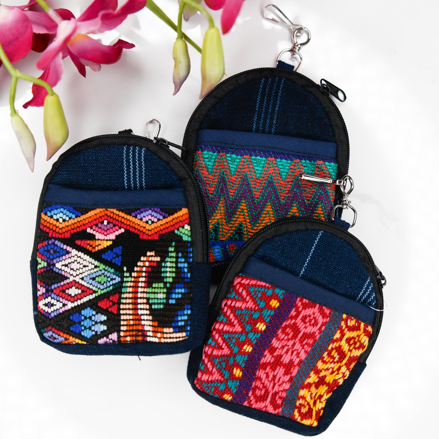 Mini Backpack Keychain Handmade Guatemalan Patch