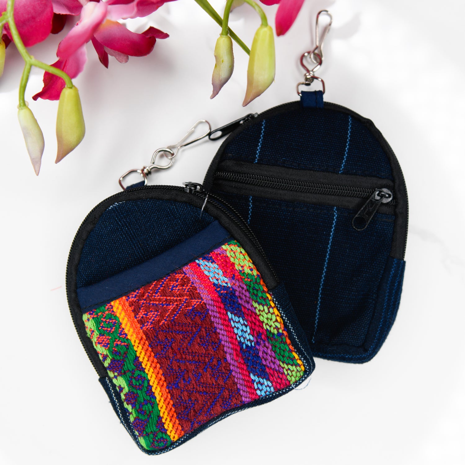 Mini Backpack Keychain Handmade Guatemalan Patch