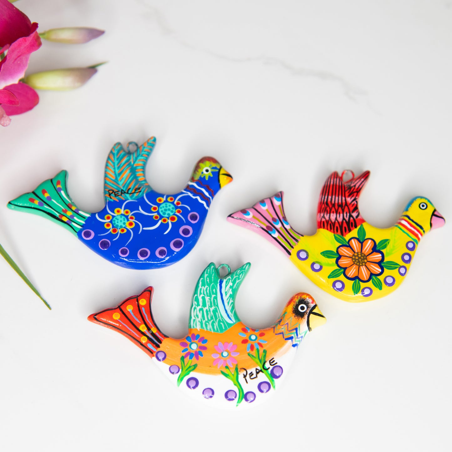 Peace Dove Ceramic Ornament