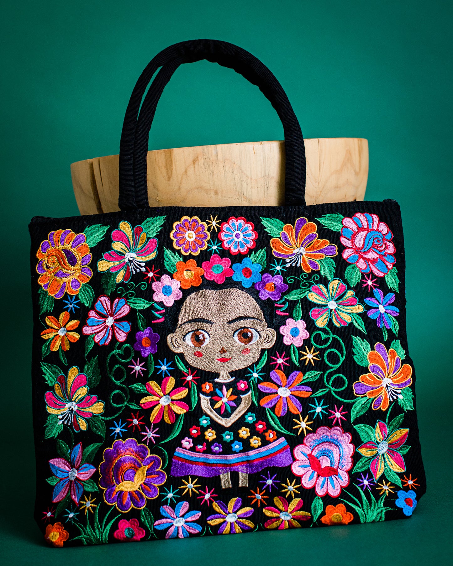 Baby Frida Kahlo Embroidered Tote Bag (Sale)