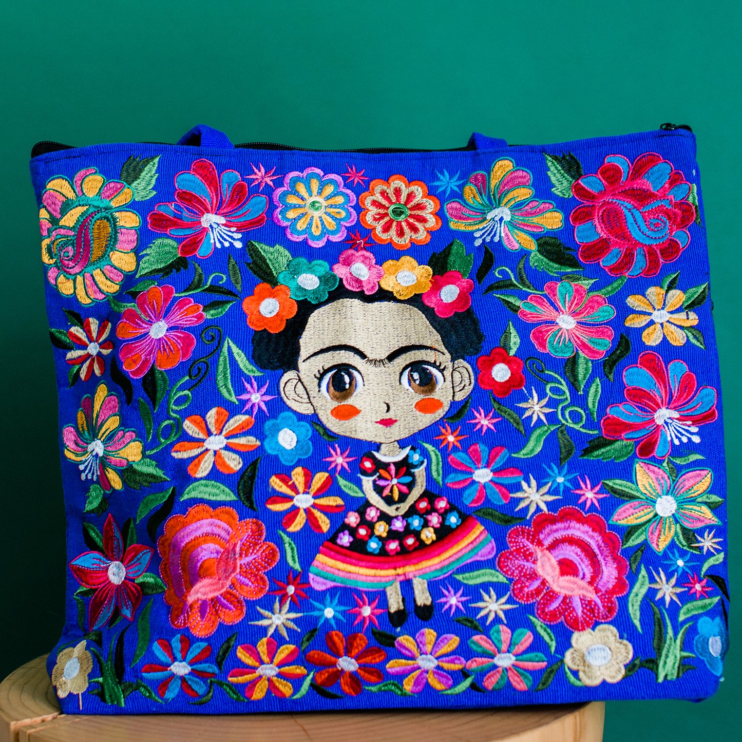 Baby Frida Kahlo Embroidered Tote Bag (Sale)