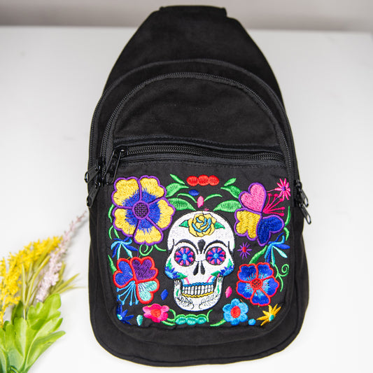 Sugar Skull Sling Backpack