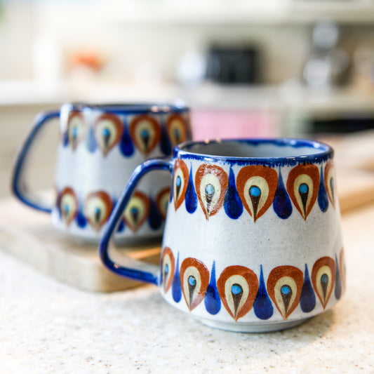 White San Antonio Palopo Ceramic Beer Mug