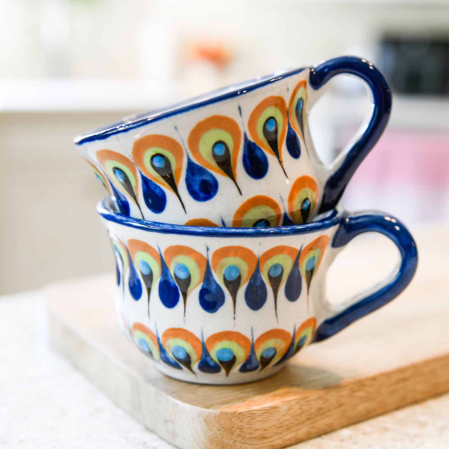White San Antonio Tea cup