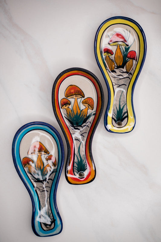 mushroom spoon rest fair trade magic mushroom