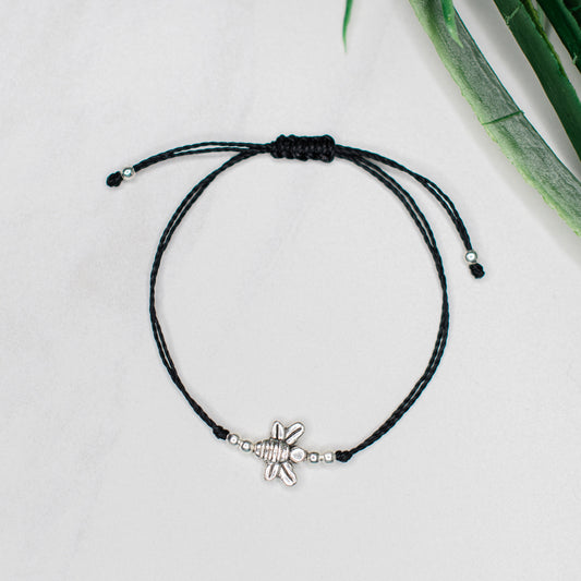 bee string bracelet fair trade handmade jewelry guatemalan